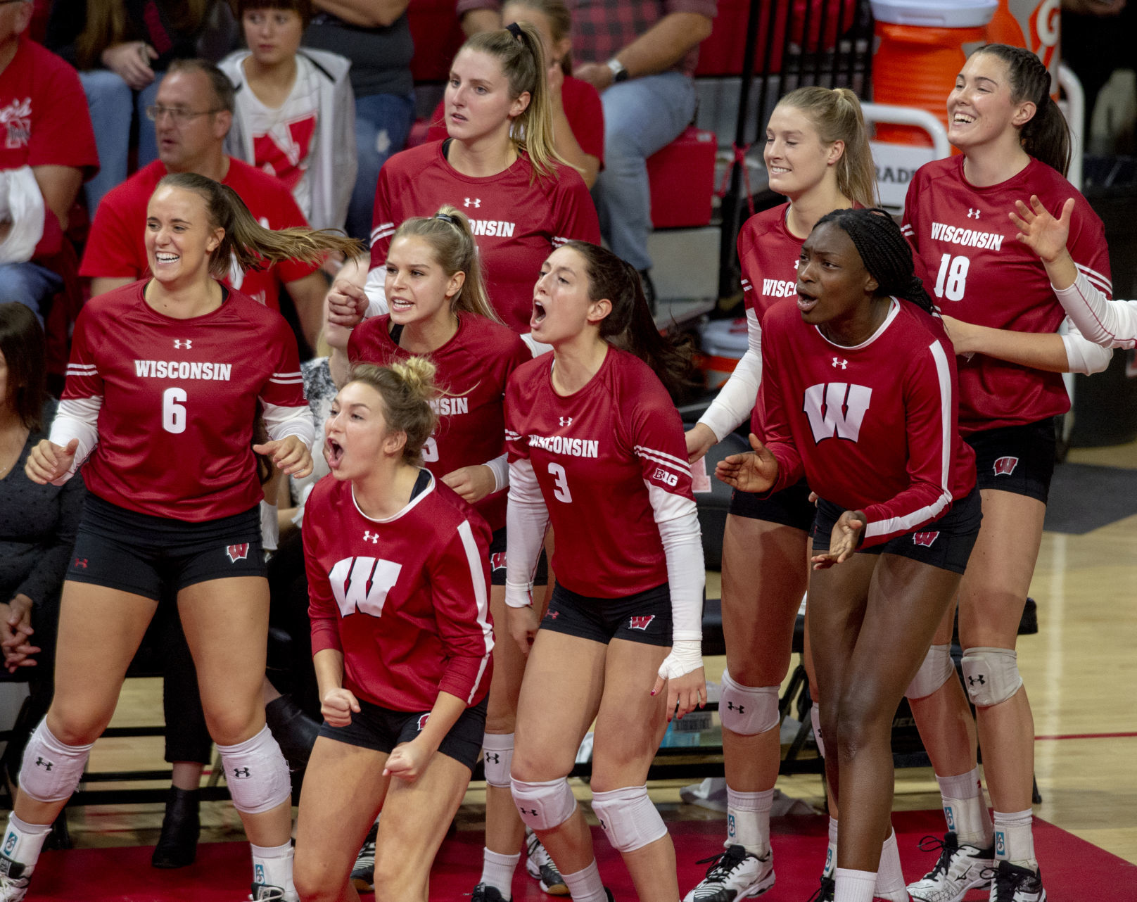 Nebraska volleyball vs. Wisconsin, 10.5